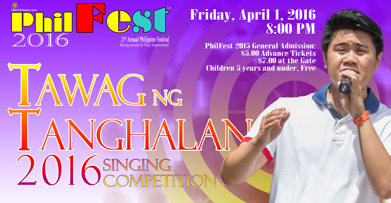 Tawag ng Tanghalan 2016 Philippine Cultural Foundation, Inc.