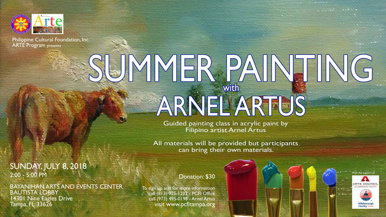 Summer Painting with Arnel Artus 2018 - Philippine Cultural Foundation ...