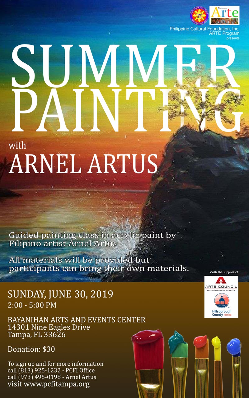 Summer Painting with Arnel Artus 2019 - Philippine Cultural Foundation ...