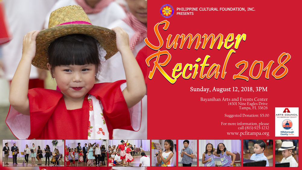 Summer Recital 2018 - Philippine Cultural Foundation, Inc.